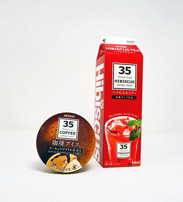沖縄明治乳業×35COFFEEの公式記事に掲載された写真